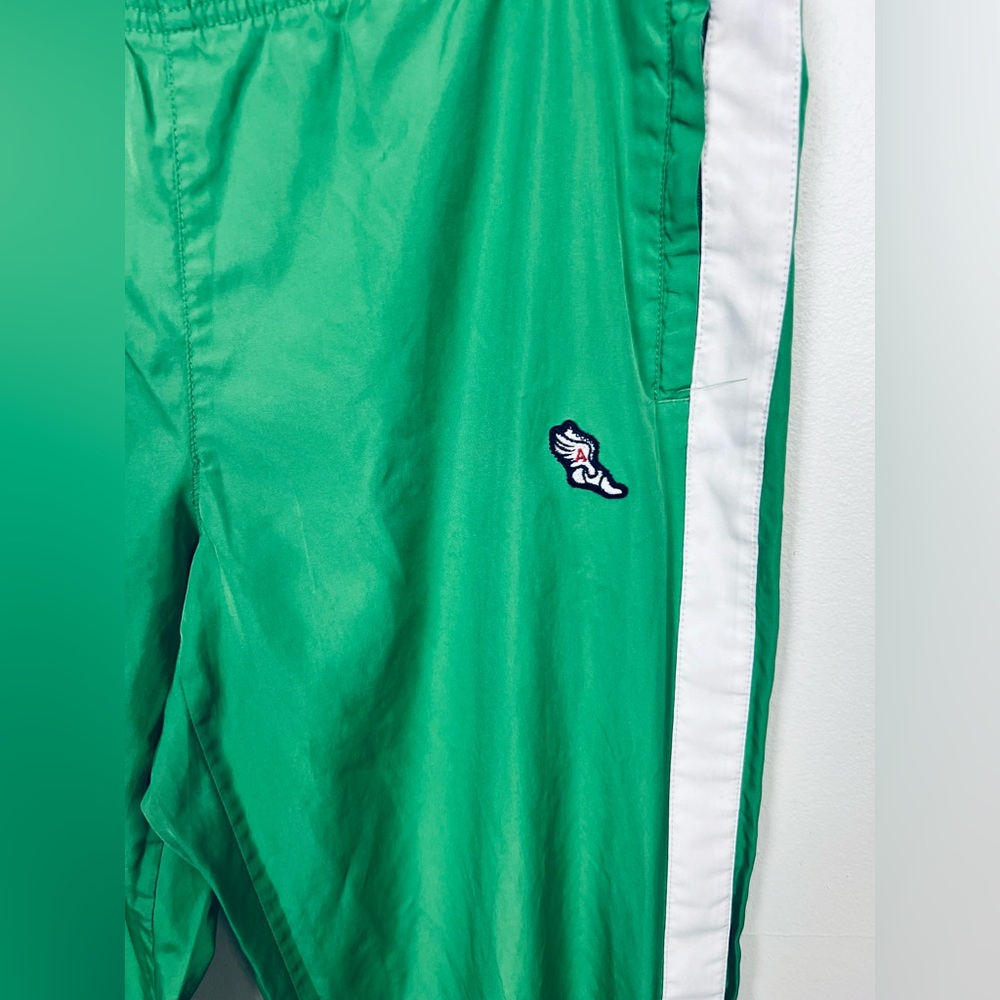 Vintage 90's Track Pants American Eagle Outfitters Green – Size M | Side Stripe